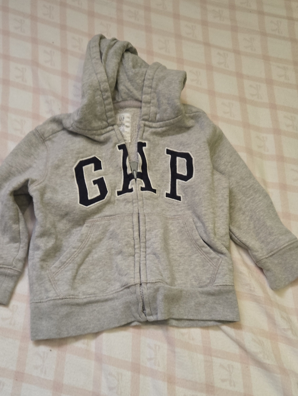 GAP Kids Gray Hooded Zip Sweatshirt